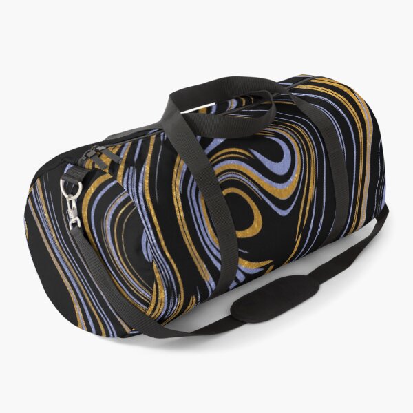Item preview, Liquid Marble Swirls Blue Gold on Black designed and sold by WisdomInspired.
