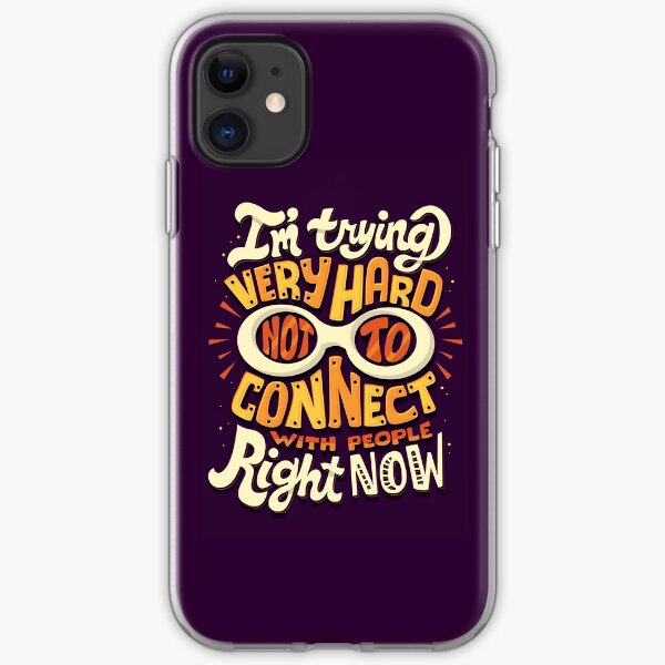 Not to connect with people iPhone Soft Case