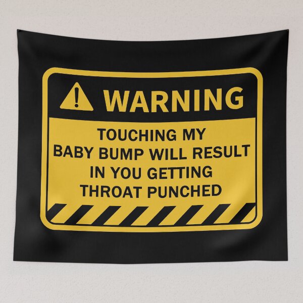 Item preview, Baby bump warning designed and sold by ReignGFX.