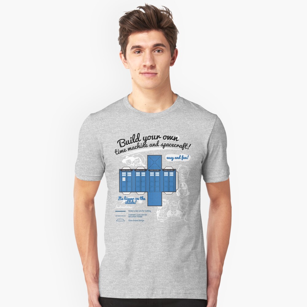 Build your own time machine and spacecraft! Slim Fit T-Shirt