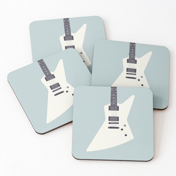 Artikelvorschau, Thrash Metal Electric Guitar - White Slate entworfen und verkauft von VoodooCircus.