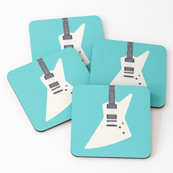 Artikelvorschau, Thrash Metal Electric Guitar - White Teal entworfen und verkauft von VoodooCircus.