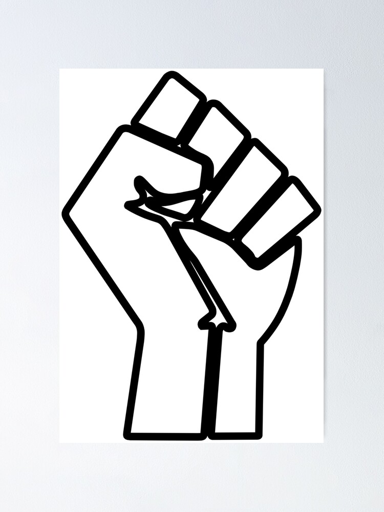 Raised Fist Decal Clenched Fist Decal Raised Fist Bumper