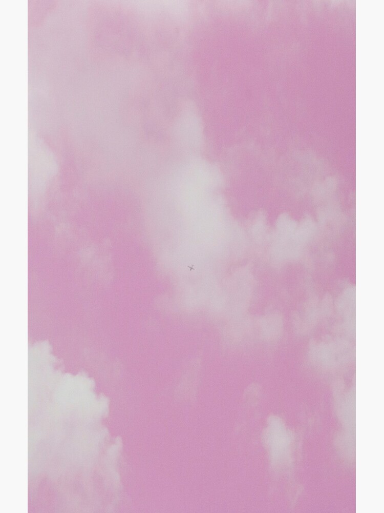 Pastel Pink and White Cloudy Sky by chanzds
