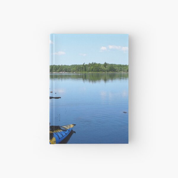 Watercolor People in Nature, OL, Kayak 11, Kejimkujic, Nova Scotia, Canada Hardcover Journal