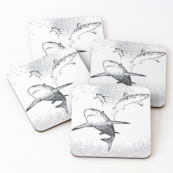 Item preview, Blood-thirsty sharks designed and sold by helenkaiy.