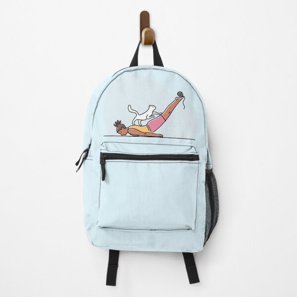 Item preview, YOGA PRACTICE WITH CAT ILLUSTRATION- Locust pose designed and sold by Trio's Stuff.