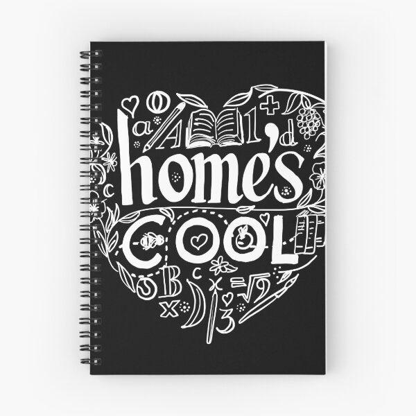 Item preview,  Homeschool because Home's Cool  |  White on Black designed and sold by HermiesSchool.