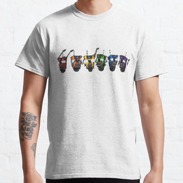 Borderlands Claptrap Rainbow - Horizontal Classic T-Shirt