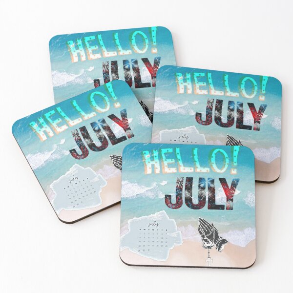 Item preview, Hello July - Hello summer vibes designed and sold by Hamadajet.