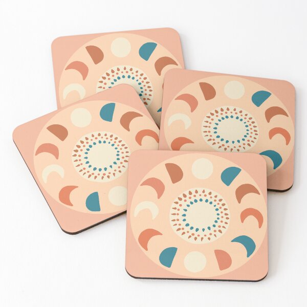 Item preview, Pastel Pink Abstract Moon Phases designed and sold by elloiseollave.
