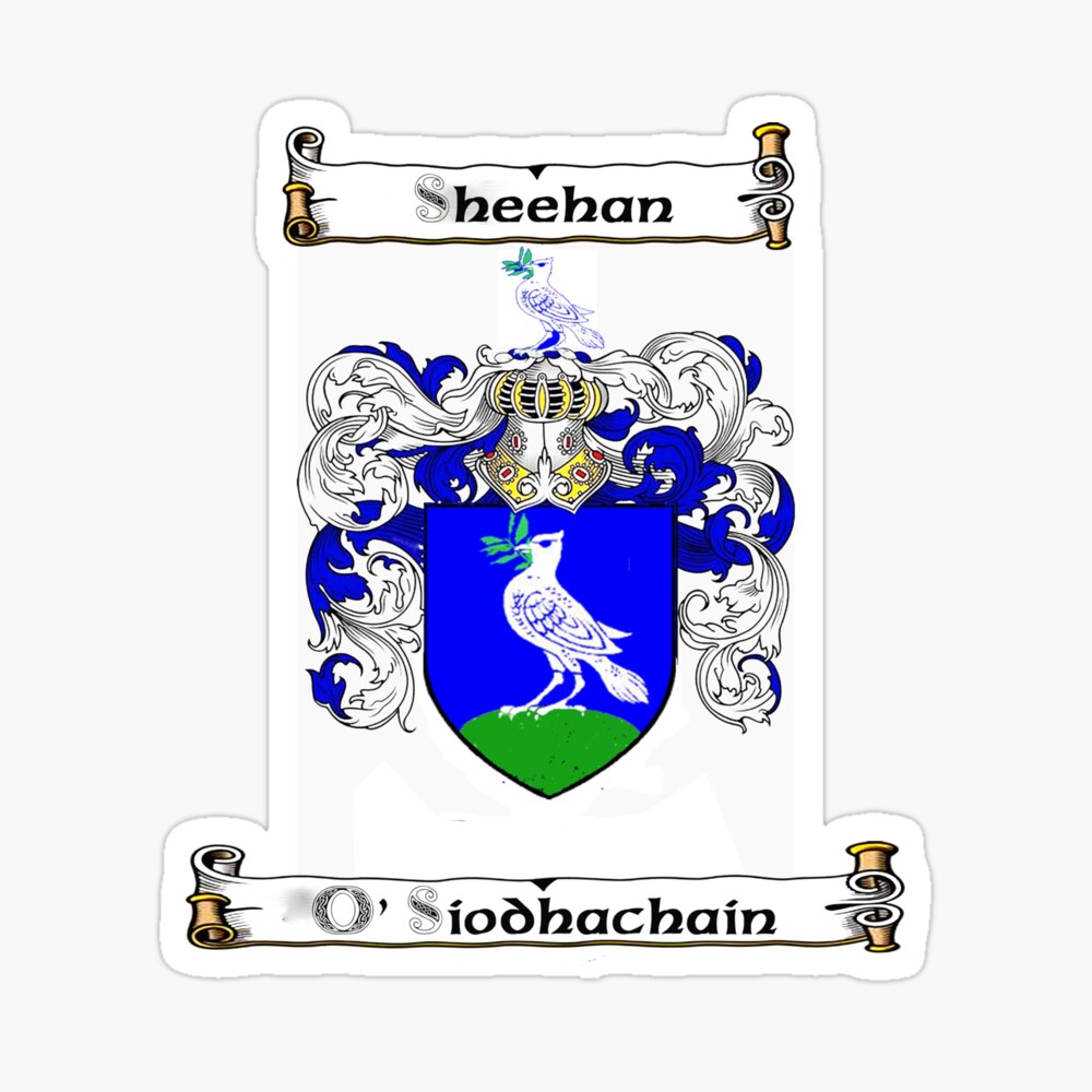 Sheehan Irish Coat of Arms Clip Tie Bar