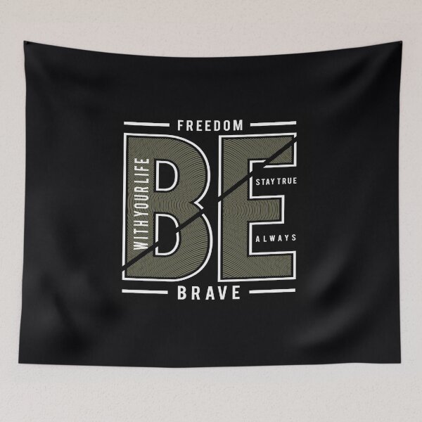 Item preview, be brave with your life designed and sold by diab diab.