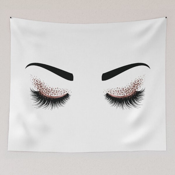 Item preview, Closed Eyes with Glittering makeup designed and sold by savanamms6.