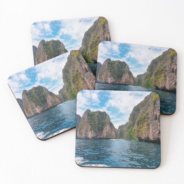 Item preview, Beach Surrounded by Cliffs designed and sold by Happiness Creators.