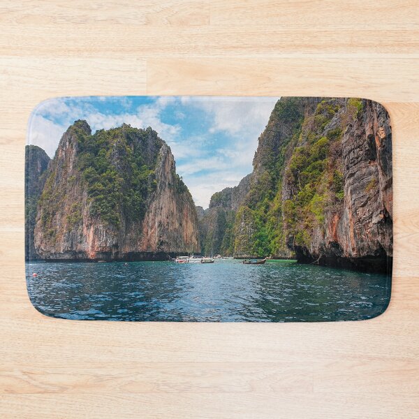 Item preview, Beach Surrounded by Cliffs designed and sold by Happiness Creators.