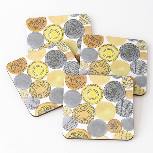 Item preview, Abstract Watercolor circles doodle designed and sold by SilverBirch14.