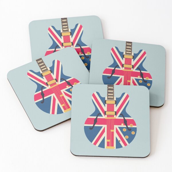 Item preview, Union Jack Flag Guitar - Slate designed and sold by VoodooCircus.