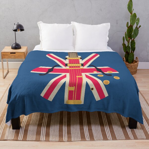 Item preview, Union Jack Flag Guitar - Navy designed and sold by VoodooCircus.