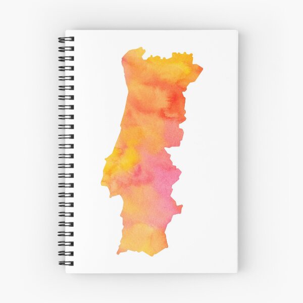 Item preview, Map of Portugal in watercolors designed and sold by Portugal Love.