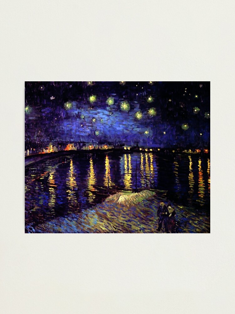 Tapisserie Murale Belge – La Nuit étoilée Sur Le Rhône De Van Gogh – Art Mural 40x33 In (102x84 Cm) – Moderne