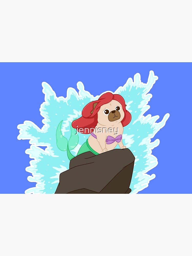 Paw-t of your world, The Little mer-pug! by jennisney