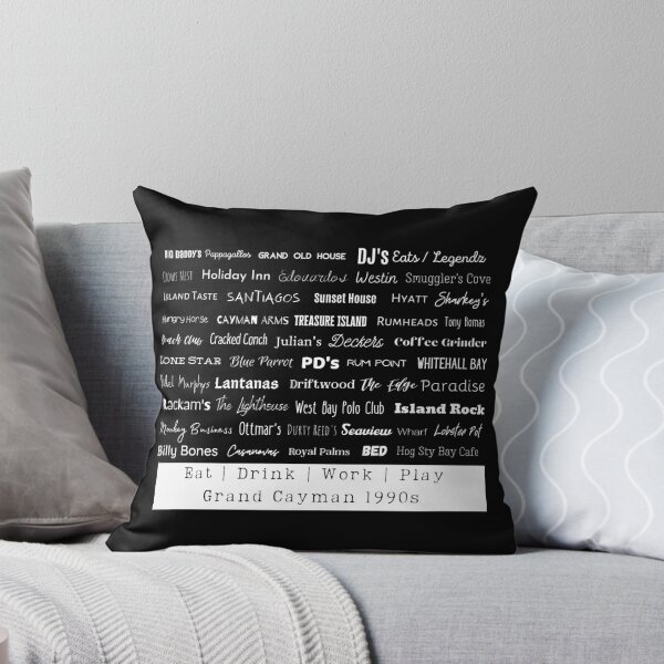 Item preview, Cayman 1990s Eating & Drinking Shenanigans! White text for black background designed and sold by aliveinmiddle.