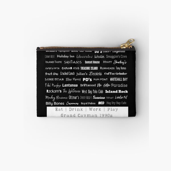 Item preview, Cayman 1990s Eating & Drinking Shenanigans! White text for black background designed and sold by aliveinmiddle.