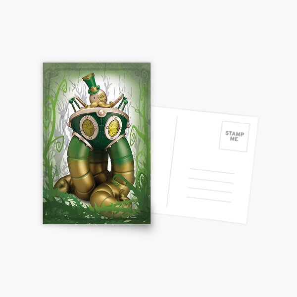 Mr Pumfrey and his Astounding Mechanised Perambulator (Spring Version) Postcard