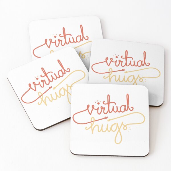 Item preview, Virtual Hugs Peachy Typography designed and sold by elloiseollave.