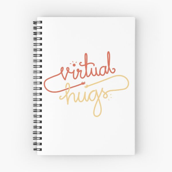 Item preview, Virtual Hugs Peachy Typography designed and sold by elloiseollave.