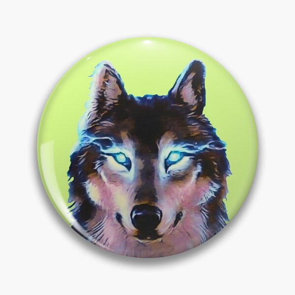 Item preview, Wolf with blue shining eyes designed and sold by helenkaiy.