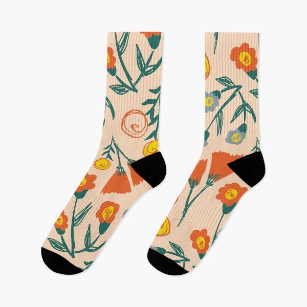 Item preview, Patterned Orange Flower Doodles designed and sold by elloiseollave.