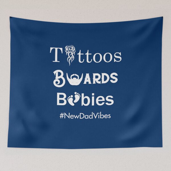 Item preview, Cool Dad Tattoos Beards Babies New Dad Vibes designed and sold by SparkleLiveLife.