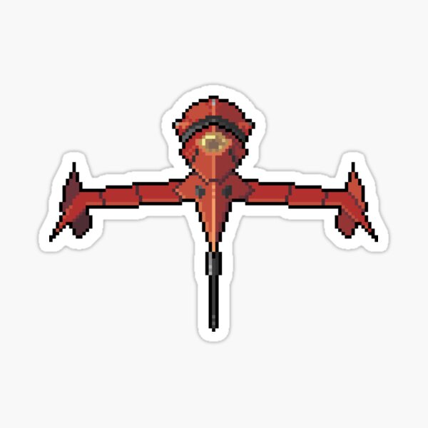"Bounty Hunter's High Flyer" Pixel Art Sticker Sticker