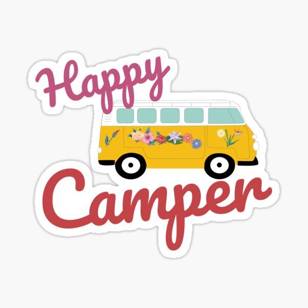 Funny Camper Stickers for Sale