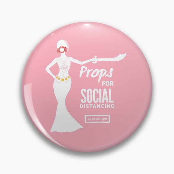 Item preview, Fusion Belly Dance Social Distancing Pink designed and sold by meleyart.