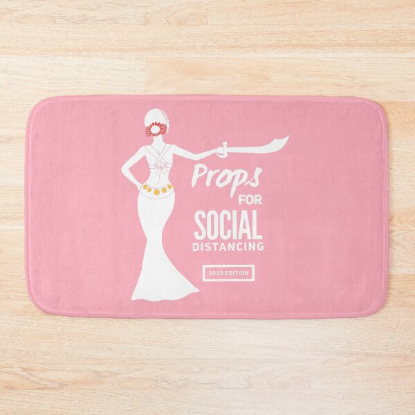 Item preview, Fusion Belly Dance Social Distancing Pink designed and sold by meleyart.