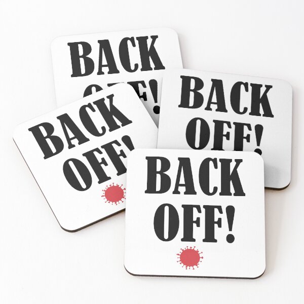 Item preview, Back Off! Stay Safe! Quarantine designed and sold by Palash Jain.