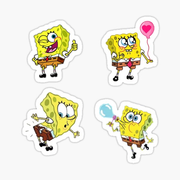 Spongebob Sticker Pack Sticker For Sale By Wassupitsbella Redbubble 2652