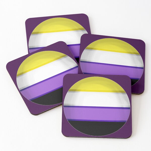 Item preview, Non binary flag pride colours circular sphere designed and sold by suki42deathlake.