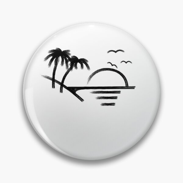 Item preview, Summer beach sunset by the sea with palm trees designed and sold by BLucknerDesign.