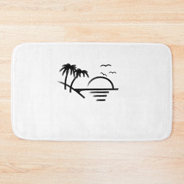 Item preview, Summer beach sunset by the sea with palm trees designed and sold by BLucknerDesign.