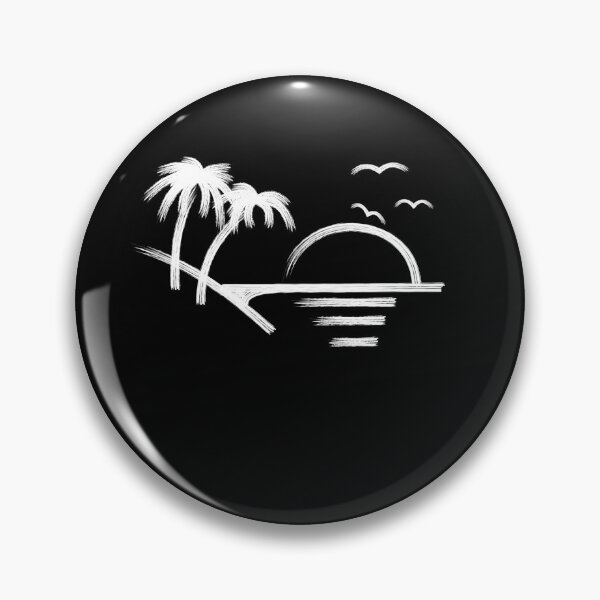 Item preview, Summer beach sunset by the sea with palm trees 2 designed and sold by BLucknerDesign.