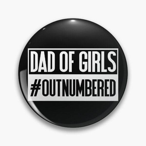 Item preview, Dad Of Girls #Outnumbered Girl Father Best Father Gift Gear designed and sold by DynamicDesign.