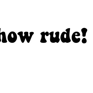 Artwork thumbnail, How Rude! by ashshaiv