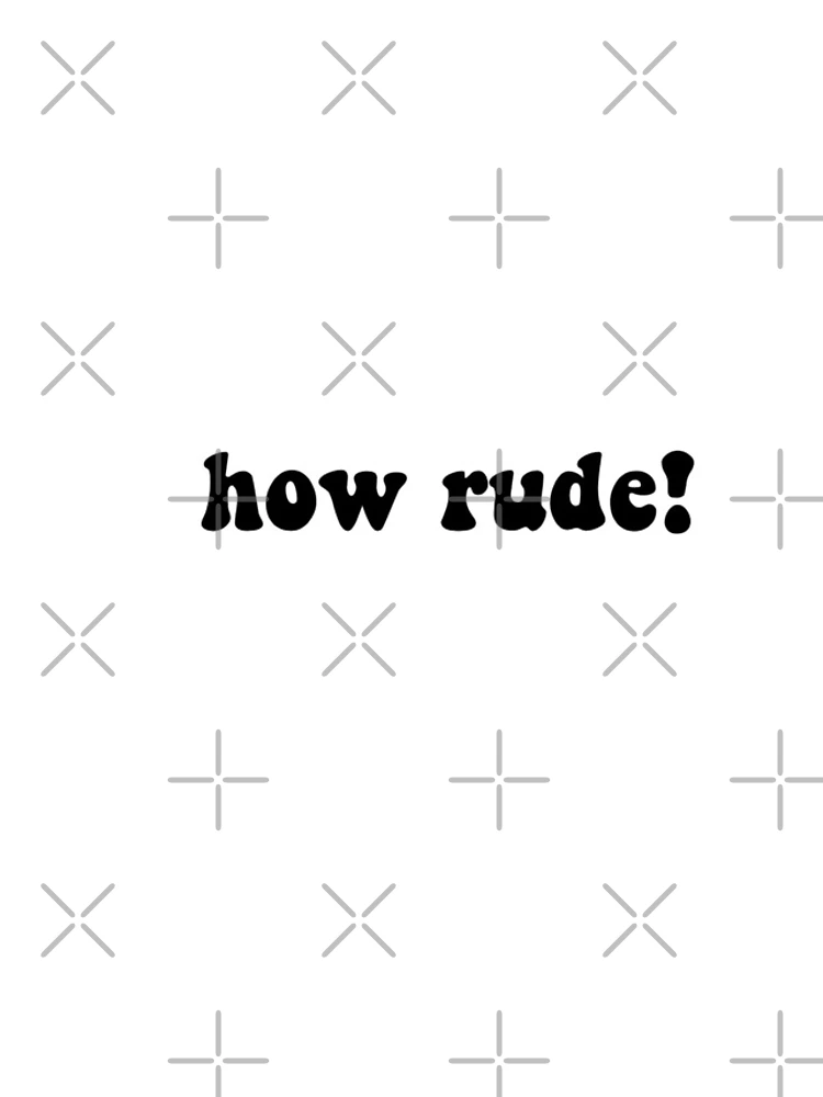 Thumbnail 4 of 4, iPhone Case, How Rude! designed and sold by ashshaiv.
