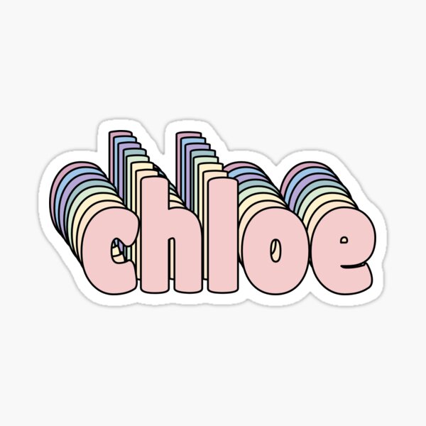 Chloe  Sticker for Sale by divishop .