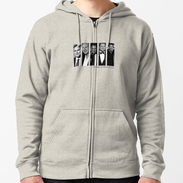 Norm Macdonald Black and White Zipped Hoodie