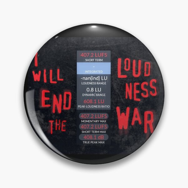 Item preview, LOUDNESS War Audio Production Meme designed and sold by frootloopstudio.